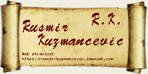Rusmir Kuzmančević vizit kartica